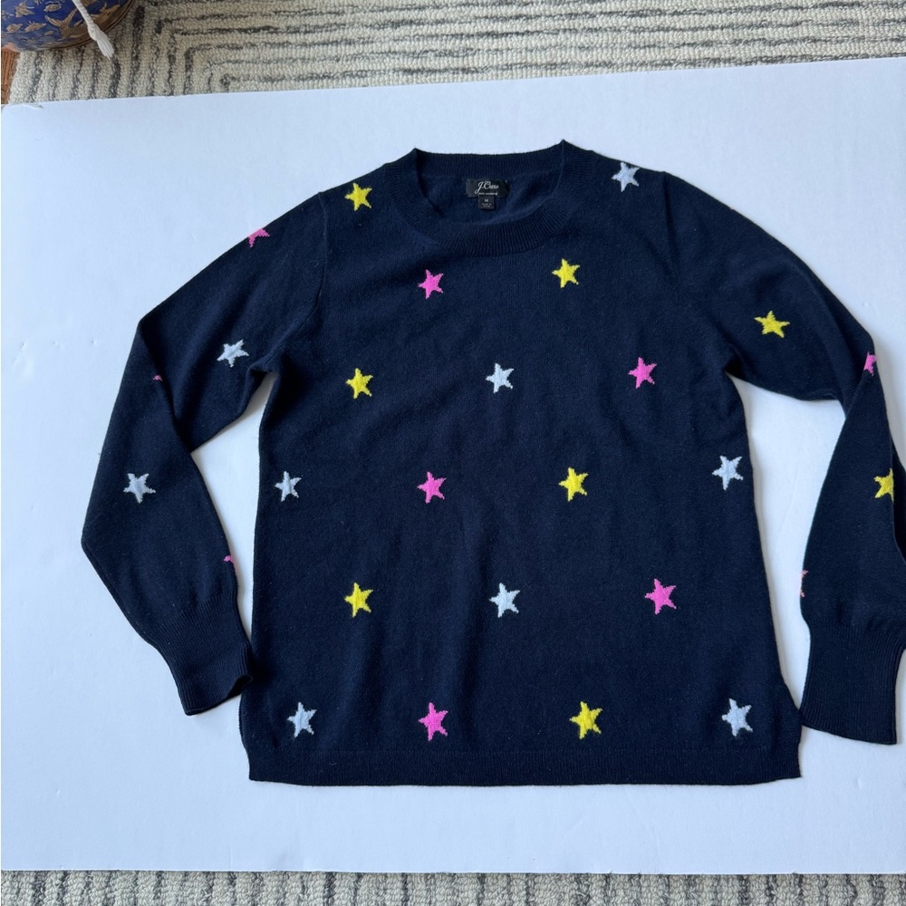 J. Crew Navy Cashmere Sweater